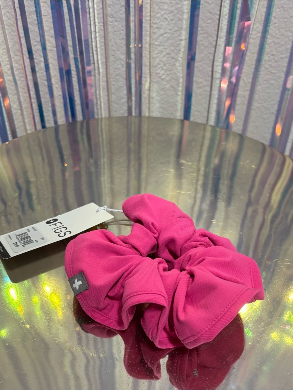 Figs Rapid Response Pink Scrunchie Hair Accessory-Spring 2026 Drop